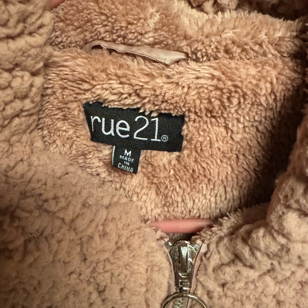 Rue21 light pink Sherpa Fleece Jacket - Picture 3 of 3
